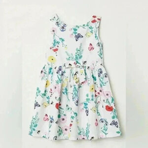 H&M kids girls floral flower sleeveless dress size 1 1/2 , 2 years
